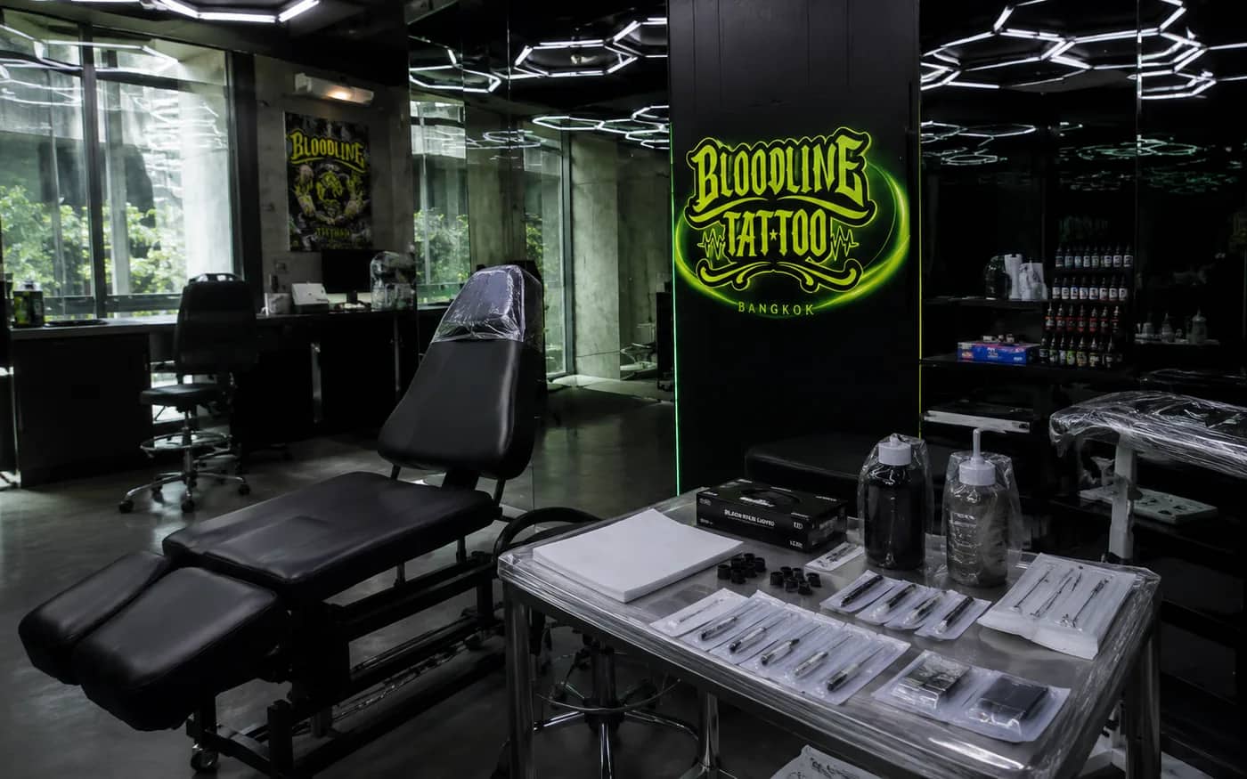 Clean appointment only tattoo studio in Bangkok