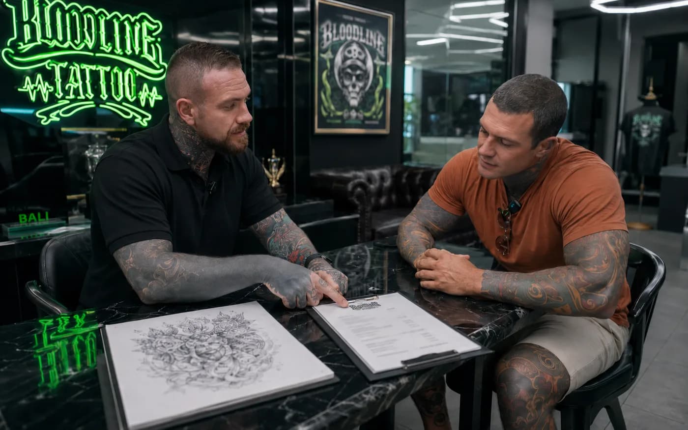 Transparent tattoo pricing consultation in Bali